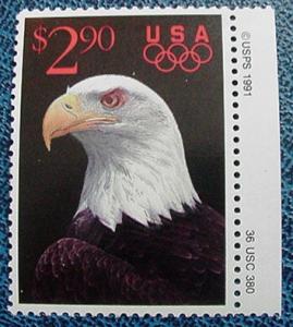 USA 2540 $2.90 Priority Eagle, MNH, VF