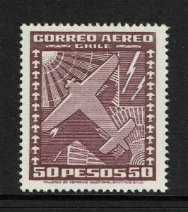 Chile SC# C107B, Mint Hinged, Hinge Remnant - S12566