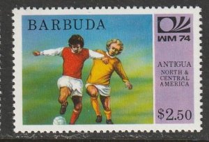 1974 Antigua-Barbuda - Sc 166 - MH VF - 1 single - World Cup Soccer