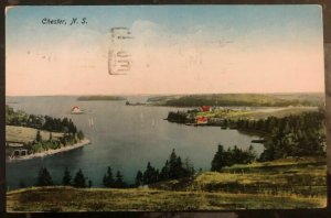 1929 Halifax Canada Picture Postcard Cover To New York USA Chester NS River View