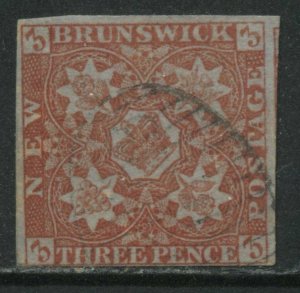 New Brunswick 1851 3d red nice used example