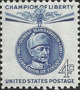 # 1165 MINT NEVER HINGED BARON GUSTAF MANNERHEIM