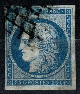 France #6 F-VF Used CV $30.00 (X874)