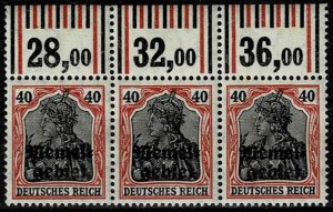 Memelgebiet 1920, Sc.#8 MNH in Strip of 3 with Margin W 1'4'1/1...