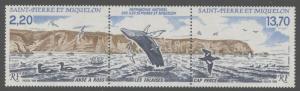 1988 St Pierre and Miquelon 566-567strip Natural heritage 9,00 €
