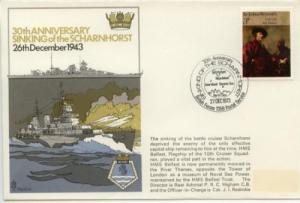 1973 Great Britain RNSC13 Pictorial Royal Navy Scharnhorst