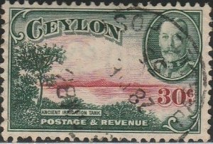 Ceylon,#272 Used From 1935-36