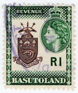 (I.B) Basutoland Revenue : Duty Stamp R1