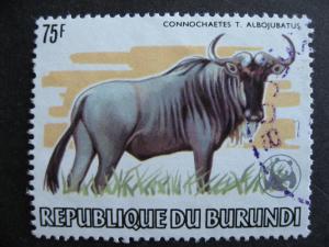 Burundi Sc 600a with WWF World Wildlife Fund appears to be postally used too!