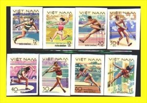 N.Vietnam MNH Sc # 926-33 Imperf Mi 961-68 Imperf Value $ 10.00  US