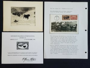 US Stamp Images Cattle in the Storm Drawing & Farming in the West RPC Postcard