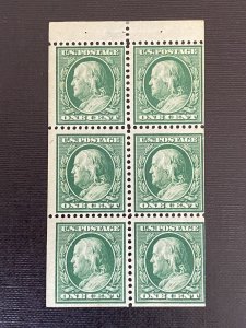 US Stamps-SC# 331A  - Bklt Pane Of 6 - MNH - SCV = 300.00