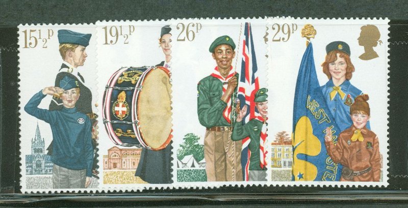 Great Britain #983-986  Single (Complete Set)