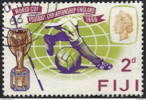 FIJI 1966 QEII 2d Violet, Yellow-Green, Lake & Yellow-Brown, World Cup Footba...