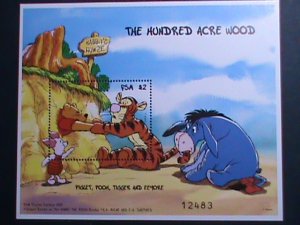 FSM POSTAGE STAMP-1997 THE HUNDRED ACRE WOOD -POOH-PIGLET-TIGER-EEYORE MNH S/S