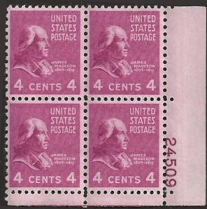 # 808 MINT NEVER HINGED JAMES MADISON