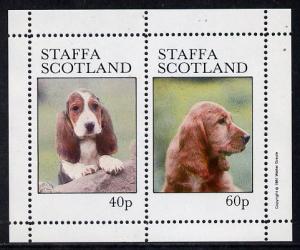 Staffa 1981 Dogs perf  set of 2 values (40p & 60p) un...