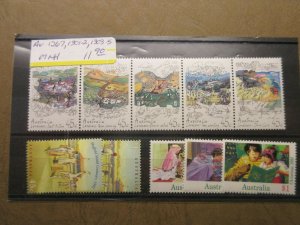 AUSTRALIA  Scott  1267, 1301-2, 1303-5  MNH  Cat $11.90