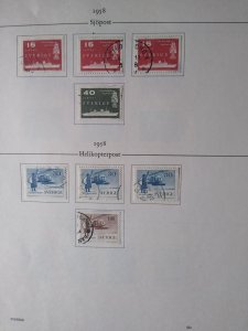 collection on pages Sweden 1956-64 CV $144