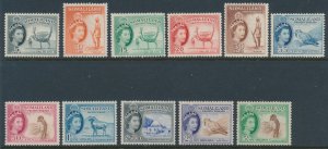 Somaliland 1953 SG 137-147 Birds, Animals and Scenery Mix MNH & MVLH Short Set