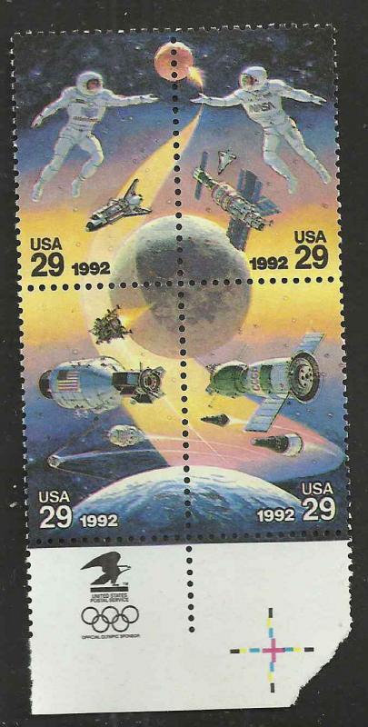# 2631-2634 MINT NEVER HINGED PLATE BLOCK SPACE ACCOMPLISHMENTS