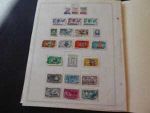 Mexico 1940-1956 Stamp Collection on Album Pages