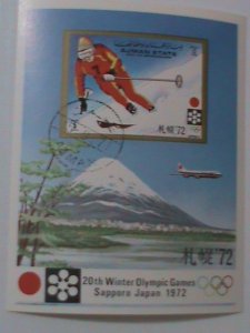 AJMAN-1972 -20TH  WINTER OLYMPIC GAMES-SAPPORO-JAPAN-S/S CTO VERY FINE