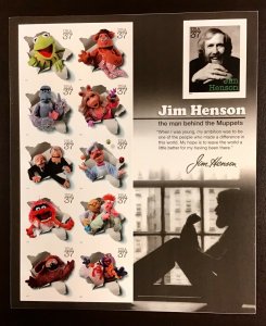 3944  Muppets Jim Henson MNH 37 c Sheet of 11   FV $4.07 Issued 2005