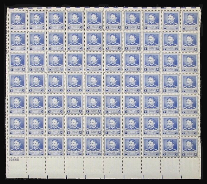 MALACK 877 5c Dr. Walter Reed, Full Sheet of 70, *ST..MORE.. stock877