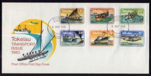 Tokelau 91-96 Ships Boats U/A FDC