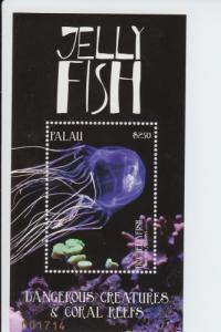 2011 Palau Jellyfish Dangerous Sea Creatures SS (Scott 1074) MNH