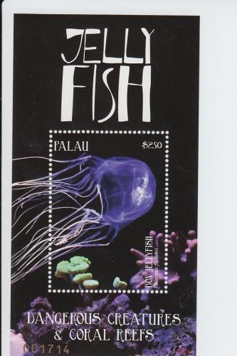 2011 Palau Dangerous Sea Creatures SS (Scott 1074) MNH