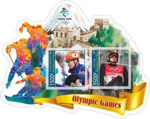 Stamps. Olympic Games 2022 in Beijing  2022 year 1+1 sheets perf Niger