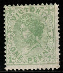 VICTORIA SG209b 1884 1d PALE GREEN MTD MINT