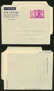 1948 6d Olympic Games Air Mail Letter Sheet Mint