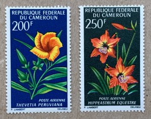 Cameroun 1967 Flowers, MNH.  Scott C88-C89, CV $10.00