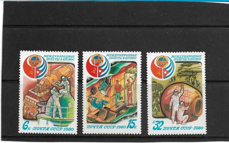 Russia  Scott#  4865-7  MNH