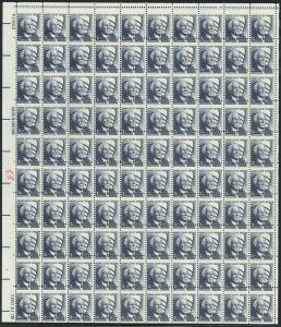 1280, MNH 2¢ Misperfed Full Error Sheet of 100 Stamps - Stuart Katz