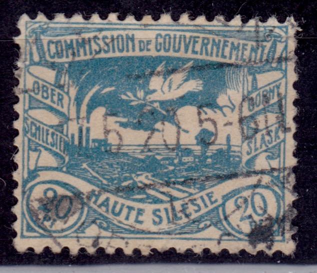 Upper Silesia, 1920, Haute Silesie Plebisite, 20pf, sc#20, used