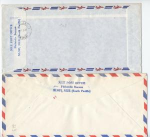 Three 1980s Niue covers to USA airmail [L.195]