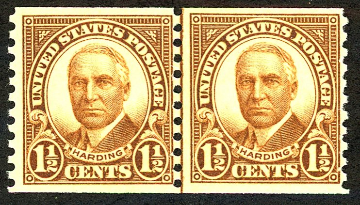 U.S. #686 MINT Line Pair OG VLH