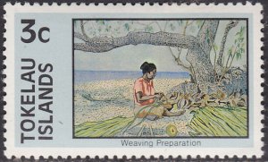 Tokelau Islands 51 Weaving Preparation 1976