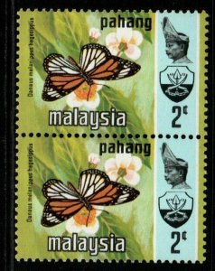 MALAYA PAHANG SG106 1978 2c BUTTERFLIES MNH PAIR