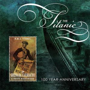 Grenada Grenadines 2013 - 100th Anniversary Titanic - Souvenir Sheet  MNH