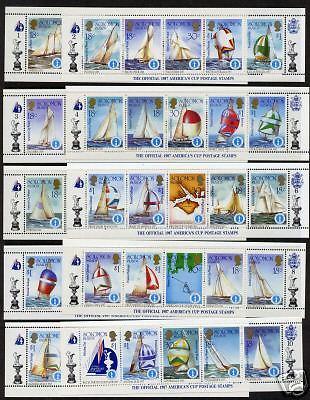 Solomon Islands 570-4 MNH Yacht Racing, America's Cup, Maps