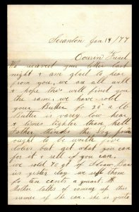 1877 Binghamton Scranton & NY Agent RPO w/ Letter 175-D-1 - L21679