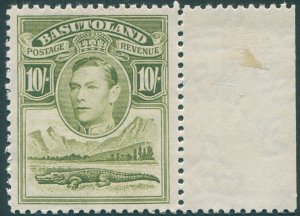 Basutoland 1938 10s olive-green SG28 MNH