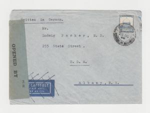 PALESTINE -USA 1940 CENSOR COVER, TAPE TYPE 6A1(70) & H/S TYPE 1A (SEE BELOW)