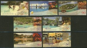 Vanuatu #949-955 Tourism Vacation Destinations Postage Stamps 2008 Mint LH