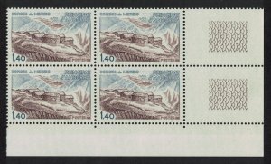 Andorra Fr. Architecture SE Corner Block of 4 1981 MNH SG#F310 MI#312